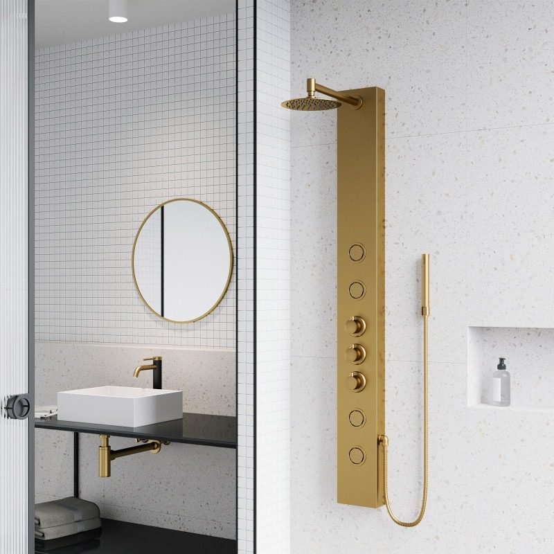 SHOWER PANEL GOLD